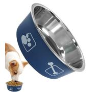 Stainless Steel Cat Food Bowl, Large Capacity Printed Design Cat Food Bowl, Non-Slip Bowl for Puppy, Ferret, Home, Garden, Patio, Outdoor Crate