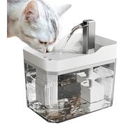 Stainless Steel Cat Fountain, Metal Cat Drinking Fountain Dishwasher Safe, Water dispenser Cats Dogs, Automatic Cat Water Bowl, Pet Supplies Cat Watering, Easy To Use, Portable for Pets