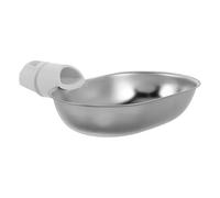 Stainless Steel Cat Fountain Replacement PET Feeding Bowl Dish | Tilted Outflow Design, Dual Tank Compatibility, Easy to Clean Surface, for Indoor Cats and Dogs