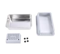 Stainless Steel Cat Litter Box | Splash - Prevention Design with Pedal for Large Cats/Multiple Cats | Enclosed High Sided Litter Box with Scent Management | Simple to Maintain