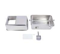 Stainless Steel Cat Litter Box with Lid, Large Top Entry, 23.43x15.55in - Splash Prevention, Odor Blocking Cover, Ideal for Multiple Cats