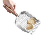 Stainless Steel Cat Litter Scoop - Cat Litter Scoop with Wooden Handle, Durable Non-stick Litter Lifter Easy Cleaning Tool | For Sleepy Multi-Animal Uses