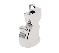 Stainless Steel Cat Shape Urn Keepsake Pendant Cremation Jewelry | Openable screw design holds ashes crushed flowers essential oils; 1 piece; silver; 1.18 x 0.59 inch