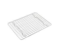 UNIQUE HOME LIVING Cooling Rack, Stainless Steel Wire Rack for Roasting, Grilling, Cooking and Drying for Cake/Pizza/Meat, Baking Tray Kitchen Catering Accessory, 1/2 Pan Grill - 25.5 x 19cm