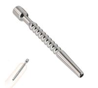 Stainless Steel Catheter Rod for Men - Hollow Urethral Plug, Smooth Metal Penis Dilator, Masturbation Rod, Urethral Sounds & Stretcher, Adult Male Pleasure Toy (Length 4.33 in)