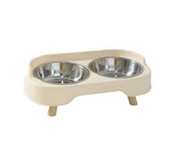 Stainless Steel Cats And Dog Bowl Set Sofa Shaped Double Feeding Dish Large Capacity Food Water Bowls Cats Food Bowl