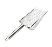 Stainless Steel Cats Litter Scooper Metal Litter Scooper for Cats Aquarium Kitten 4.3mmx4.3mm Silver 4.3x4.3mm