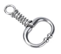 Stainless Steel Cattle Nose Clamp with Spring for Farm Dairy Bull Cow (Small W Sp Bull Nose)