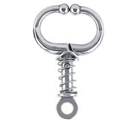Stainless Steel Cattle Nose Ring, Bull Cow Husbandry Accessory, Medium Size - Durable Anti - Rust Material, Easy Automatic Locking, Essential Livestock Tool (Spring-loaded bullnose pliers)