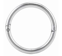 Stainless Steel Cattle Nose Ring, Bull Cow Husbandry Accessory, Medium Size - Durable Anti - Rust Material, Easy Automatic Locking, Essential Livestock Tool (Medium Size)
