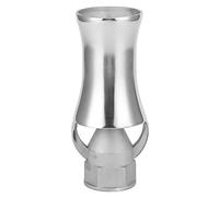 Stainless Steel Cedar Shaped Fountain Nozzle, Adjustable Water Spray Head for Pond and Landscape, Oxygen Enriching Injector Sprinkler with Soft Flowing Fountain Effect (1 inch Inner Silk dn25)