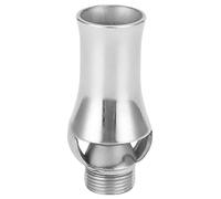 Stainless Steel Cedar Shaped Fountain Nozzle, Adjustable Water Spray Head for Pond and Landscape, Oxygen Enriching Injector Sprinkler with Soft Flowing Fountain Effect (6 Points Extra Silk)