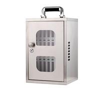 Stainless Steel Cell Phone Locker - Wall-Mounted Storage Cabinet with 60 Slots Secure Lock Box for Classroom, Office, Gym and School Use