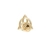 Stainless Steel Celtic Knot Symbol Brooches and Pin for Men Religious Amulet Jewelry, normal, Metal, gem na