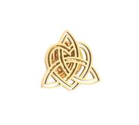 Stainless Steel Celtic Knot Symbol Brooches and Pin for Men Religious Amulet Jewelry, normal, Metal, gem na