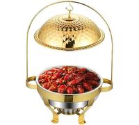Stainless Steel Chafing Dish Buffet Set,Full Size Dish Food Warmer Complete Set with Water Pan,Food Pan,Fuel Holder and Lid for Parties Buffets