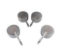 Stainless Steel Chafing Fuel Holder 4 Piece Set Compatible with Standard Chafing Dish Racks for Even Heating and Flame Safety Management