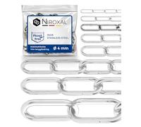 Stainless Steel Chain 316 Marine Grade 4 mm Long Link DIN 763 DIN 5685 Anchor Chain 0.25 m 1 Piece NietFullThings