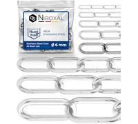 Stainless Steel Chain 316 Marine Grade 6 mm Heavy Duty Long Link DIN 763 DIN 5685 Anchor Chain 4 m 1 Piece NietFullThings