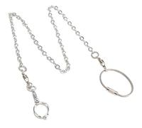 Stainless Steel Chain Parrot Foot with Swivel Buckle for Birds | Portable Rust Resistant, Wear Resistant Design, Outdoor Street Use, White Finish, Pet Bird Accessory