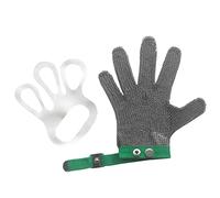 Stainless Steel Chainmail Cut Resistant Gloves, Porter Glass Cut Safety Work Gloves For Men And Women, Anti-shedding (Size : 1PCS/M)