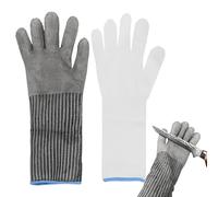 Stainless Steel Chainmail Gloves - Metal Mesh Safety Hand Guards, Kitchen Anti Cut Work Mittens | Cut Resistant Gloves For Butchers, Slicing Protection Gear, Kitchen Food Handling Safety Glove