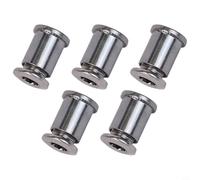 Stainless Steel Chainring Bolts for Single Double Triple Cranksets, 5pcs Silver For Bicycle Chainring Screws, For Long-lasting Alloy Crank Set Fixing Hardware(B)
