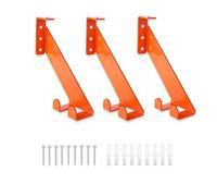 Stainless Steel Chainsaws Wall Mount, 3-in-1 Storage Rack for Vertical/Horizontal Mounting, for Gas and Electric Chainsaws, Shovels and Rakes, Space Saving Tool Organisation, Orange