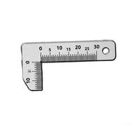 Stainless Steel Chamfer Gauge - 0-15 mm Measuring Caliper for Inside/Outside Angle Measurement, 90° Chamfer Tool for Engineering, Carpentry & DIY Projects(90°Small)