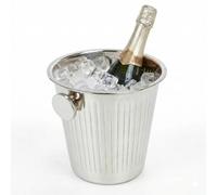 Stainless Steel Champagne Cooler Bucket Ice Wine Chiller Bottle Holder Party (Set of 1)