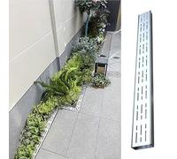 Stainless Steel Channel Drain Covers with Removable Grate for Effective Outdoor Trench Drainage in Yard Garden Farm Deck Areas