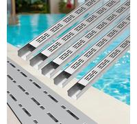 Stainless Steel Channel Drain Kit for Efficient Pool, Yard, and Patio Drainage - Durable Trench Solution for Exterior Spaces