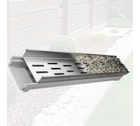 Stainless Steel Channel Drain Kit, Trench Drain System For Driveway, Landscaping, Yard Underground, Hidden Drainage Trench For Deck/Garden/Balcony Greening(100 X 25 X 25cm)