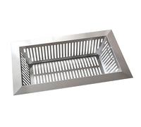 Stainless Steel Channel Drain Kit with Trash Catcher, Efficient Waste Interception Basket for Filtering Debris in Trench Drain Systems