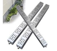 Stainless Steel Channel Drainage System with Removable Cover for Yard Pool Farm Deck Trench Drainage