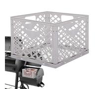 Stainless Steel Charcoal Basket - Square Hearth for Heavy Loads, Grill Insert with Heat Optimization, Easy Ash Disposal, Rust Free Structure | per Gr