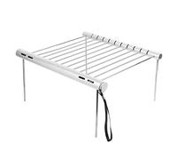 Stainless Steel Charcoal Grill Portable Folding BBQ Grill for Outdoor Camping Picnics Hiking Backpacking Beach Parties Sturdy Lightweight Easy to Clean Silver 12.0 Inch 362g