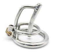 Stainless Steel Chastity Cage with Urethral Plug, Cock Cage for Men with Adjustable Belt, Penis Plug & Sounding Tube for Pleasure Enhancement (Large)