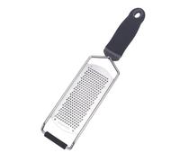 Stainless Steel Cheese Grater Lemon Zester with Protective Cover, Chocolate Fruit Slicer Kitchen Tool for Hard Cheese(Large Black)