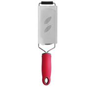 Stainless Steel Cheese Grater Multifunctional Lemon Chocolate Zester with Non Slip Handle Material for Kitchen Use Red 30.7x6.5cm 1 or 2 Graters (Fine Tooth planing Model)