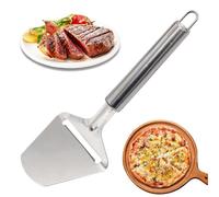 Stainless Steel Cheese Slicer - Durable Kitchen Gadget for Cutting Cheese Blocks, Pizza, Cakes | Portable Manual Cheese Tongs Tool, Multipurpose Cot Cutter
