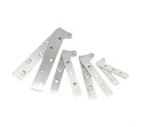 Stainless Steel Chicken Beak Pivot Hinge 6 Pack 360 Degree Rotation Seven-Word Structure Heavy-Duty for Internal Doors Cabinets Multiple Sizes for Wooden Aluminum Frameless Doors(150x25 3mm)