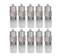 Stainless Steel Chicken Drinking Nipple, Poultry Water Feeder, 360 Degree Ball Bearing Nozzle, Rust Resistant Screw Style Waterer for Chickens and Small Farm Animals