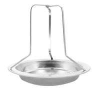 Stainless Steel Chicken Grill Rack, Heavy-Duty Heat Resistant Vertical Poultry Roaster, High-Stability Design, Portable Barbecue Grill Holder for Camping, Beach Picnics, & Yard Gatherings