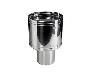 Stainless Steel Chimney Anti-Wind Cowl, Flue Liner Spark Arrestor Rain Cap, Duct Pipe Cover Protector for Ventilation and Heating Systems (160mm)