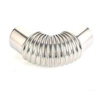 Stainless Steel Chimney Bend 60mm High for Temp Stainless Steel | 90-degree turn, 60mm diameter, stainless steel, high for heat resistance, tight seal connection