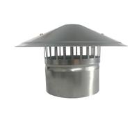 Stainless Steel Chimney Cap Cowl Bird Guard Flue Pipe Cover Vent Protector Rain Snow Hat Mesh Exhaust Tube End Cover