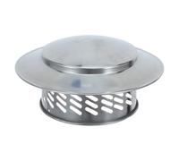 Stainless Steel Chimney Cap Rainproof Cone Top for Outdoor Flue | Polished Silver Finish, Simple Mounting, Rustproof Exterior, for Fireplace Exhaust Pipe and Roof Vent