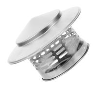 Stainless Steel Chimney Cap Roof Vent Cover for Wood Stoves | Umbrella Shaped, Thick One Piece Design, Corrosion Resistant Silver Finish, Easy Install for Home Venting