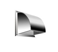 Stainless Steel Chimney Cap Wind Shield Rain Cover for Kitchen Exhaust Fan Ventilation , Square Exhaust Fan Rain and Wind Insect Protection